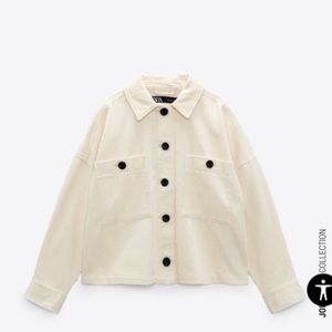 Zara - Cropped Corduroy Jacket